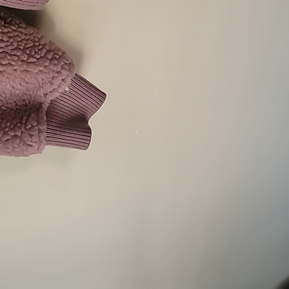 Varley Sherpa Cropped Jacket 1/4 Zip Front Trendy Soft and Cozy SZ S - Picture 3 of 14